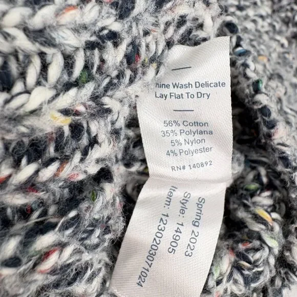 Marine Layer Quinn Oversized Sweater Blue Multi, Large - Picture 10 of 10